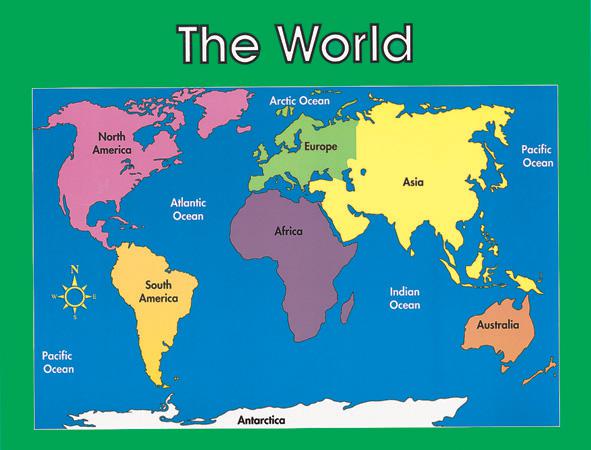 Chartlet World Map 17 x 22 | CD-6246 – SupplyMe