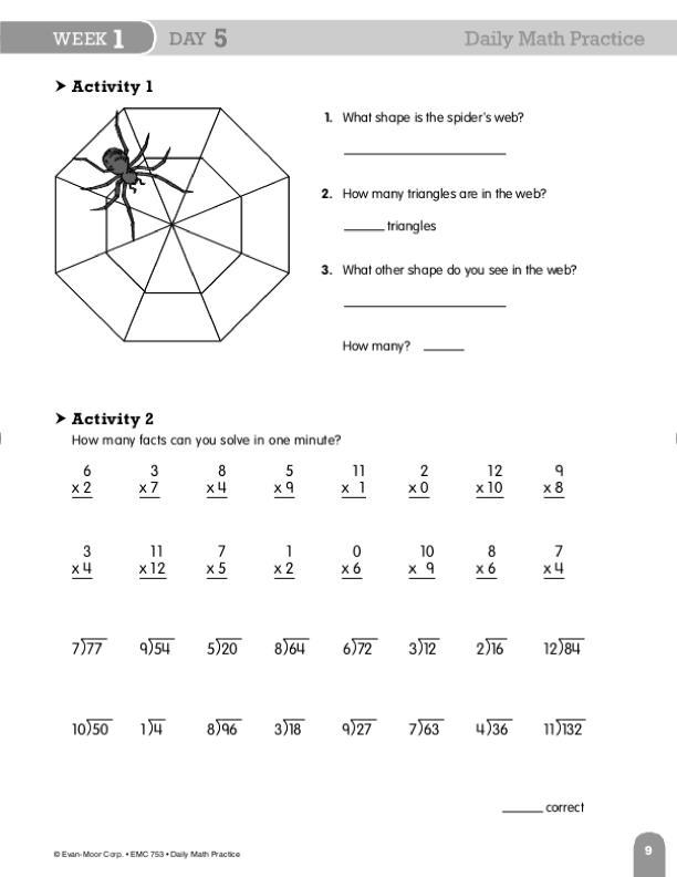 evan moor daily math practice grade 3 pdf