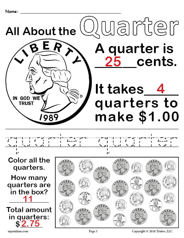 all about coins 4 free printable money worksheets supplyme