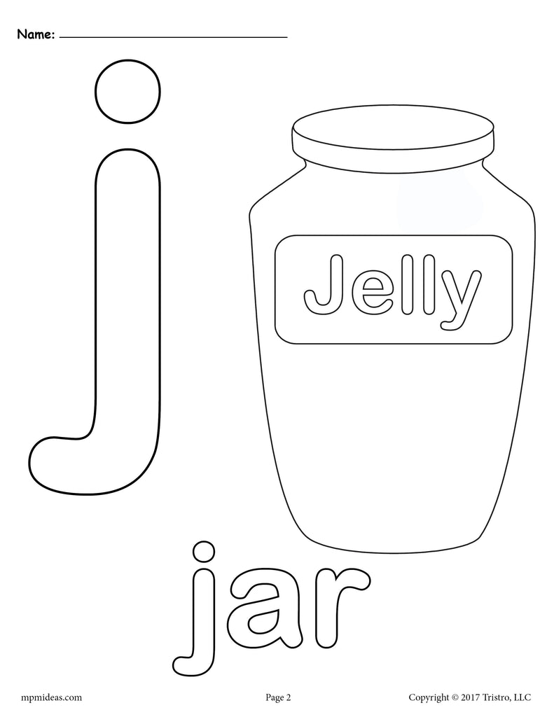 letter j alphabet coloring pages 3 free printable versions supplyme
