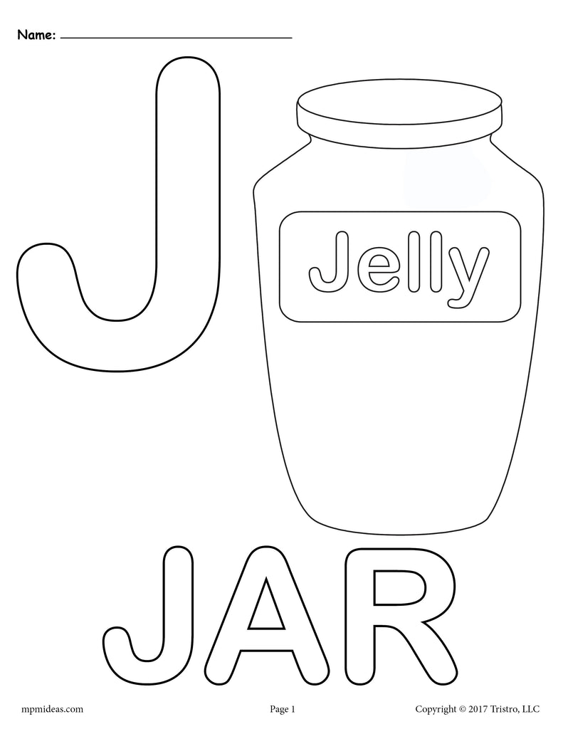 Download Letter J Alphabet Coloring Pages - 3 FREE Printable Versions! - SupplyMe