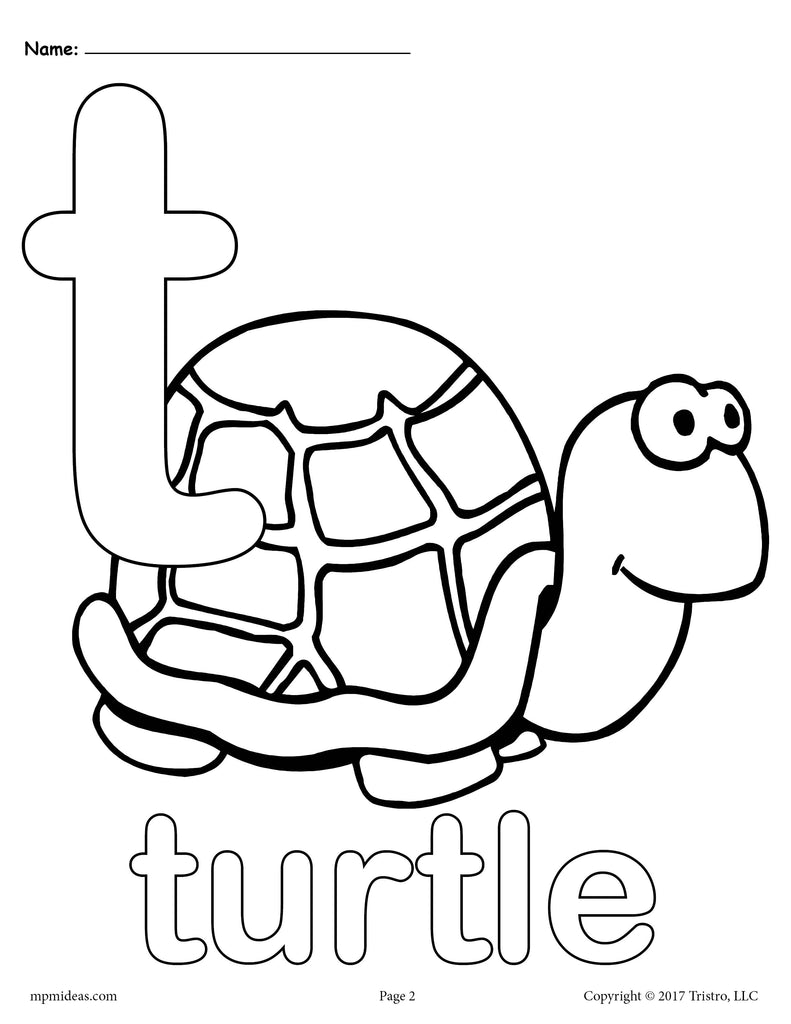 Download Letter T Alphabet Coloring Pages - 3 FREE Printable ...