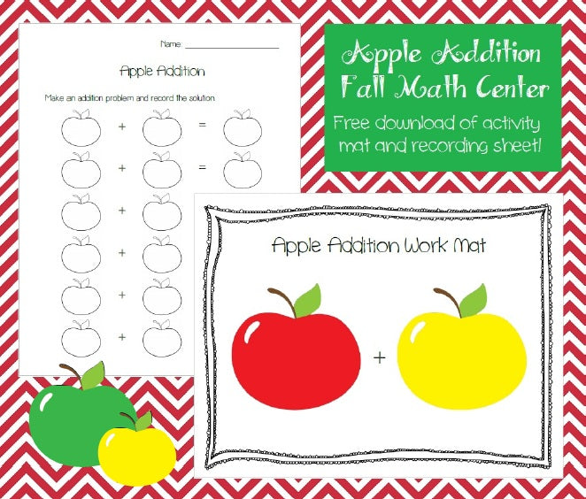 Apple Math Centers - Apple Addition