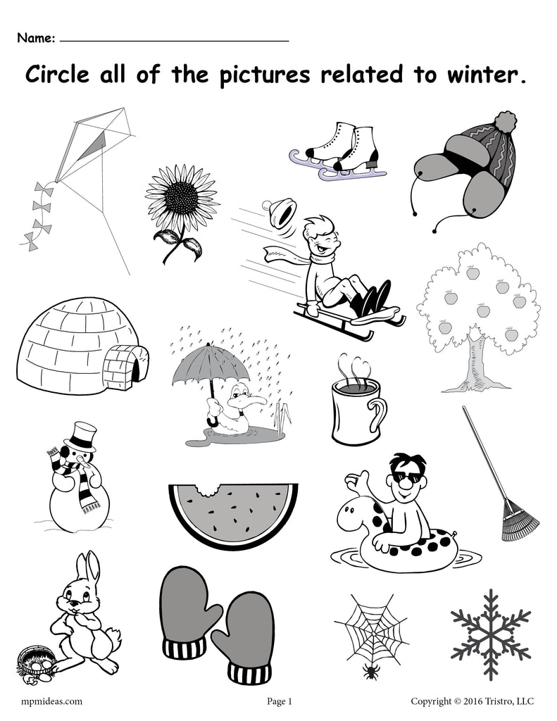 Winter Coloring Pages – Scrappin Doodles