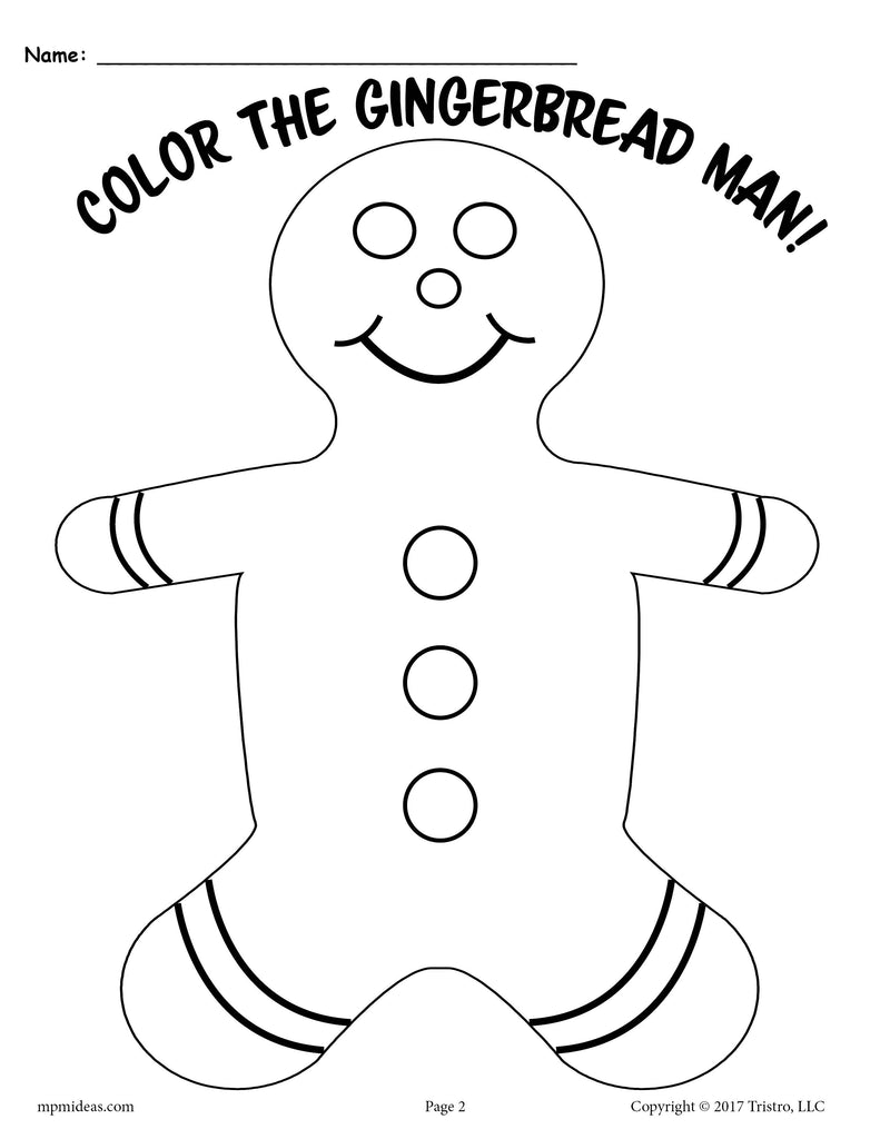 3 Printable Gingerbread Man Activities! – SupplyMe
