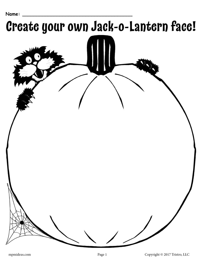 Download Create Your Own Jack-O-Lantern FREE Printable! - SupplyMe