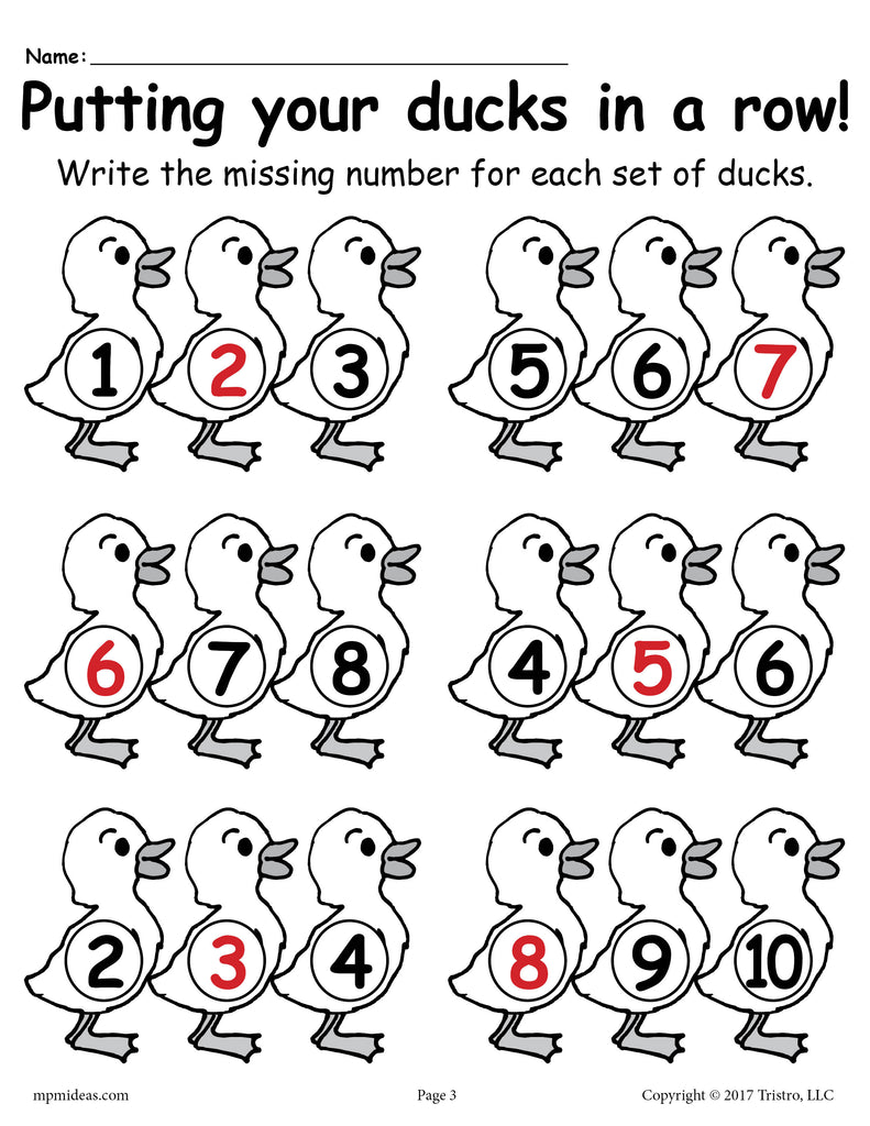 fill in the missing numbers spring number worksheets 1 20 supplyme