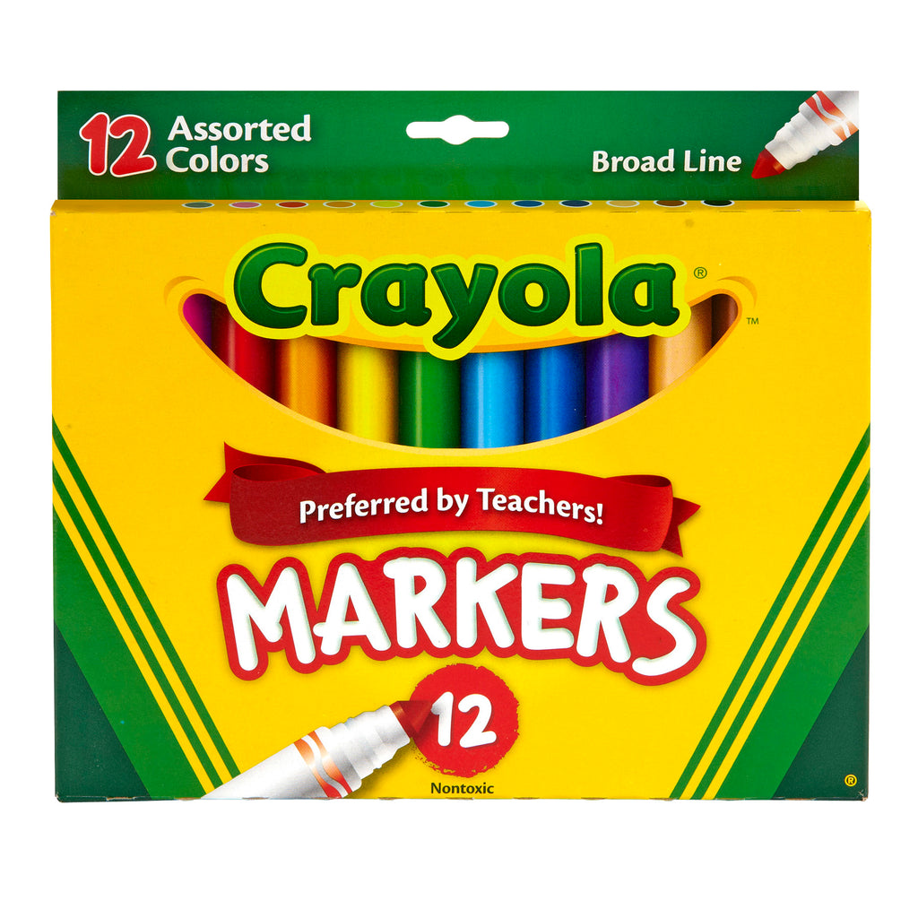 Crayola® Markers 12 Count Assorted Colors Conical Tip | BIN587712