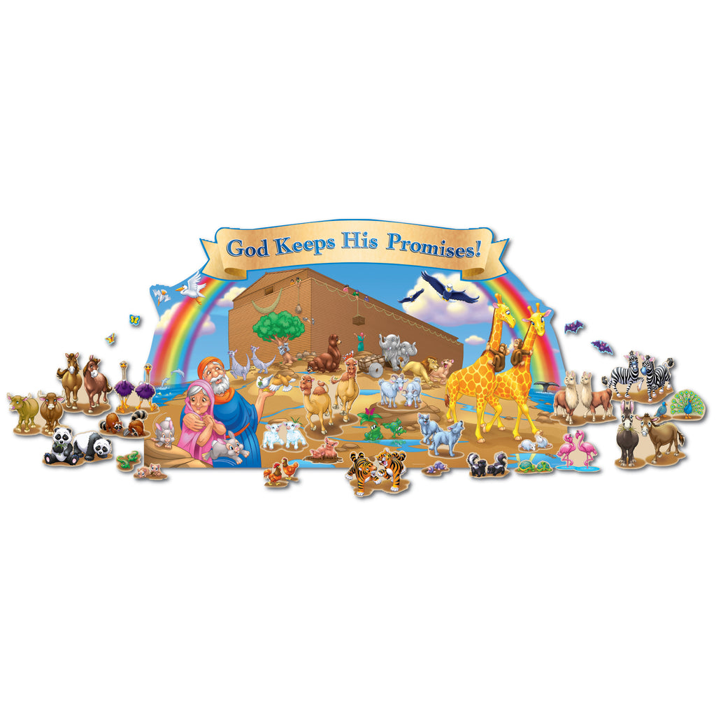 Carson Dellosa Noah's Ark Bulletin Board Set CD210013 SupplyMe