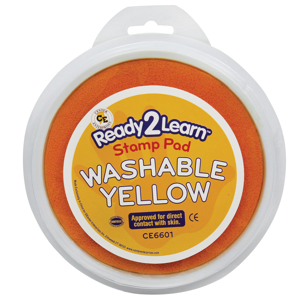 Center Enterprises Jumbo Washable Paint/Ink Stamp Pad-Yellow
