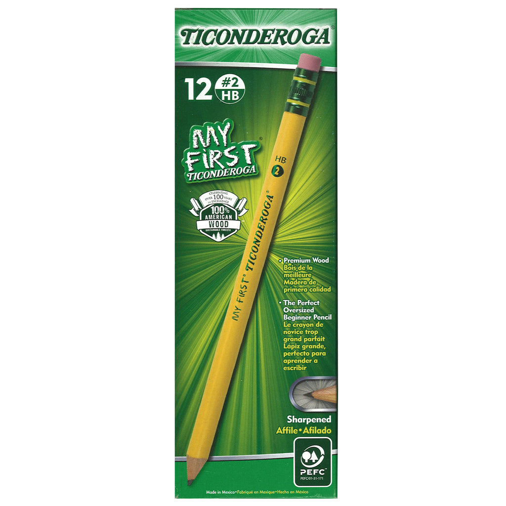 Dixon Ticonderoga My First Ticonderoga Pencil 1 Dozen DIX33312 SupplyMe