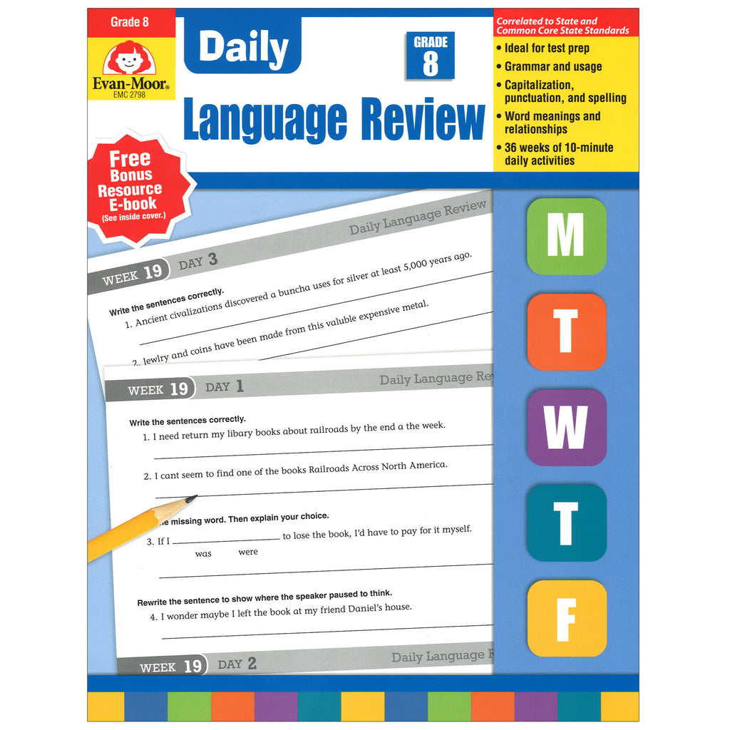 Evan-Moor Daily Language Review, Grade 8 | EMC2798 – SupplyMe