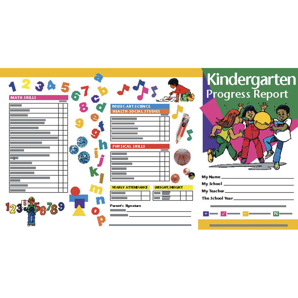 Hayes School Publishing Kindergarten Progress Report Card HPRC3