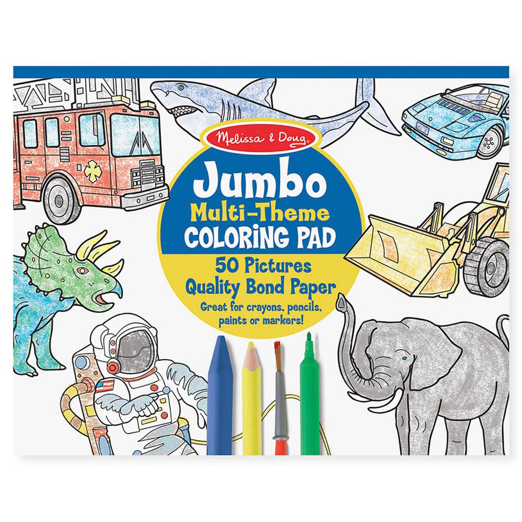 Melissa & Doug Jumbo Coloring Pad, Blue LCI4226 SupplyMe