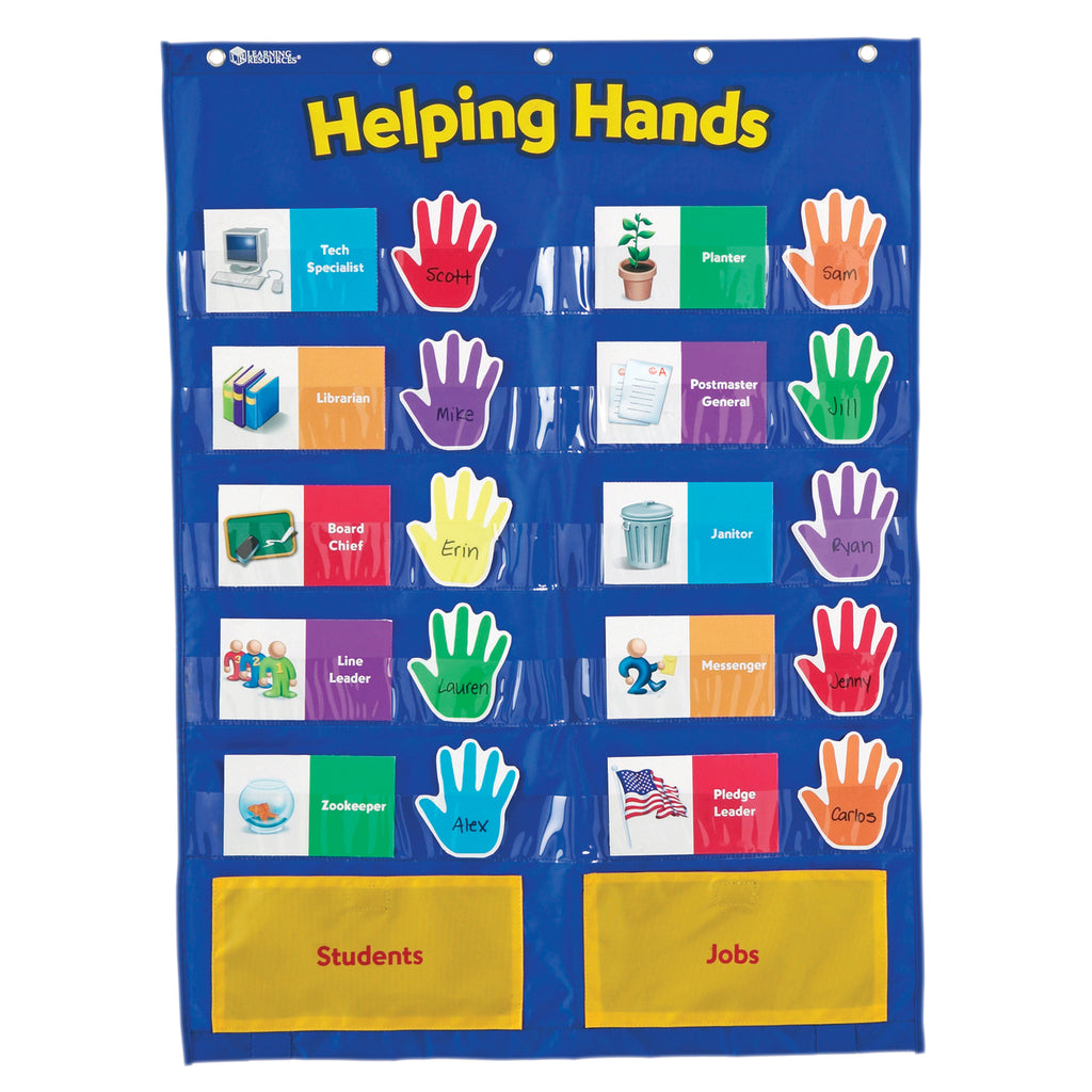 learning-resources-helping-hands-pocket-chart-ler2903-supplyme