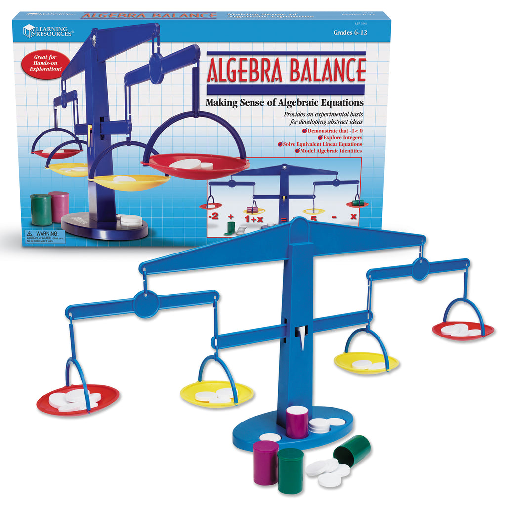 learning resources four pan algebra balance ler7545 supplyme