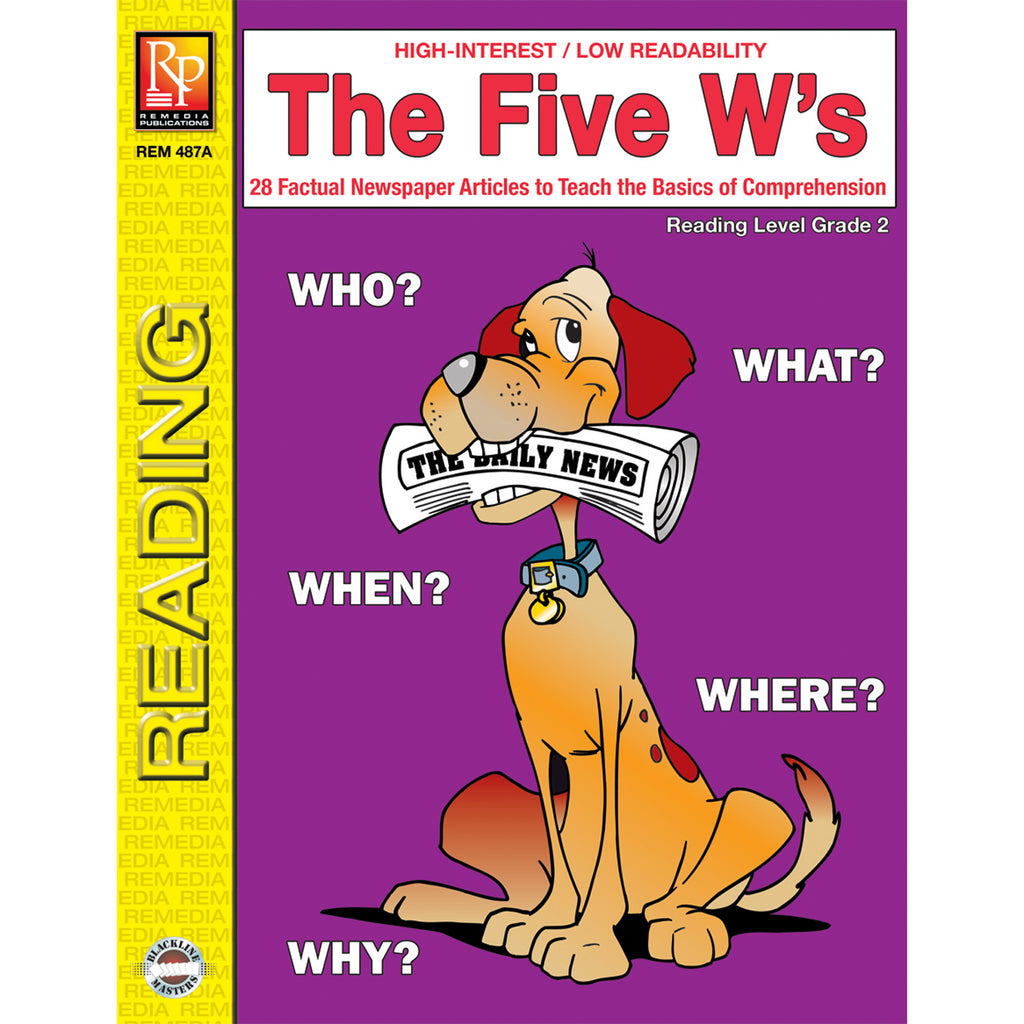 remedia-publications-the-five-w-s-reading-activity-book-2nd-grade