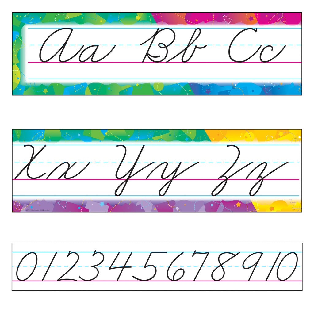 Trend Enterprises Color Splash Alphabet Line (Zaner-Bloser ...