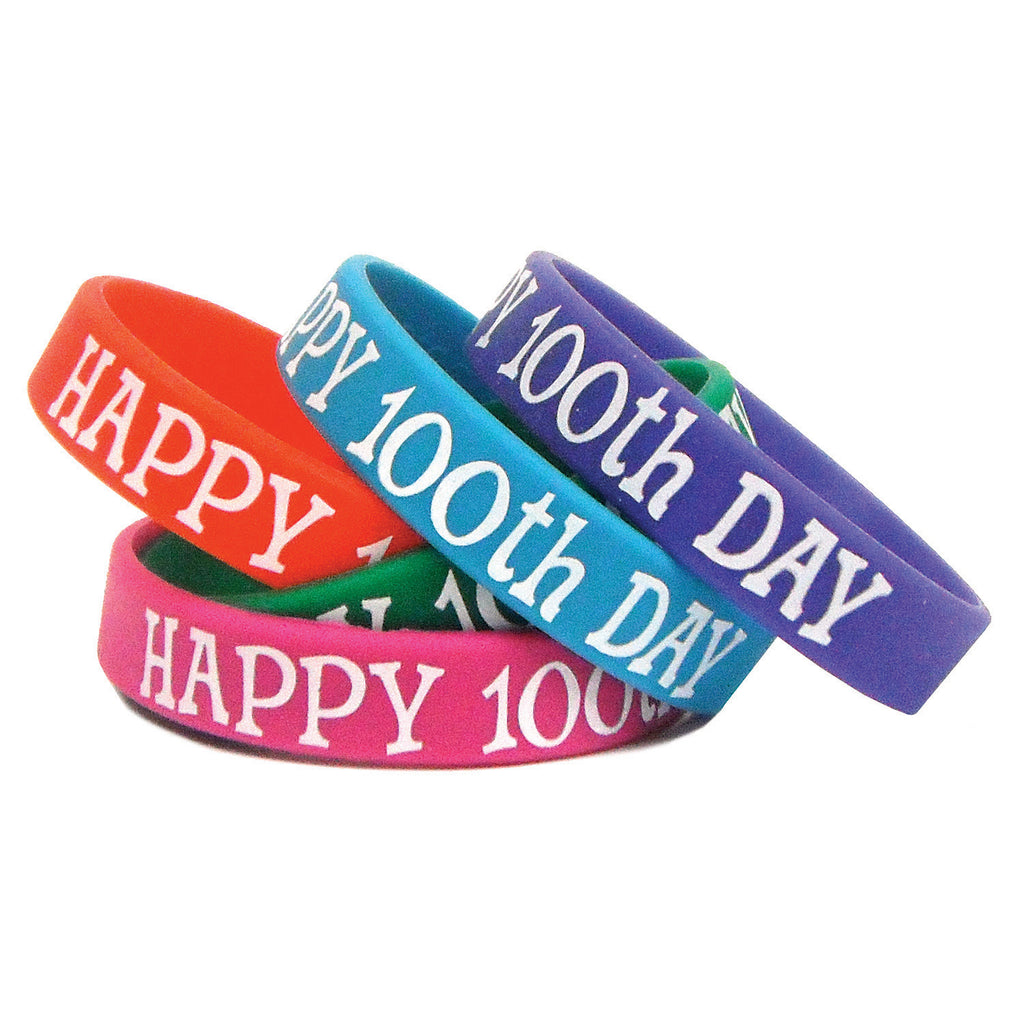 День браслета. Браслет для учителя. Браслет шрифтовой. 100% Happy. Картинка Wristbands.