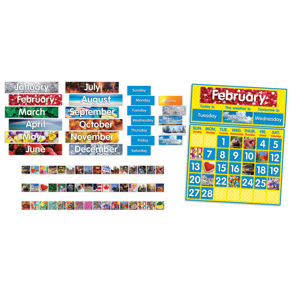 Scholastic Photo Calendar Bulletin Board Set TF 8019 SupplyMe