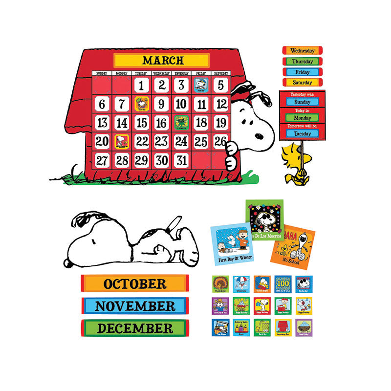 Eureka Peanuts® Calendar Bulletin Board Set EU 847152 SupplyMe