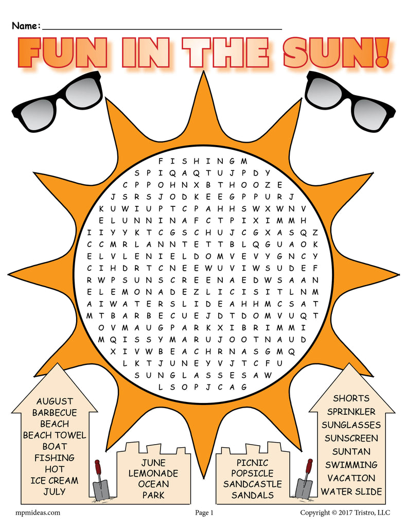 free-summer-word-search-printable