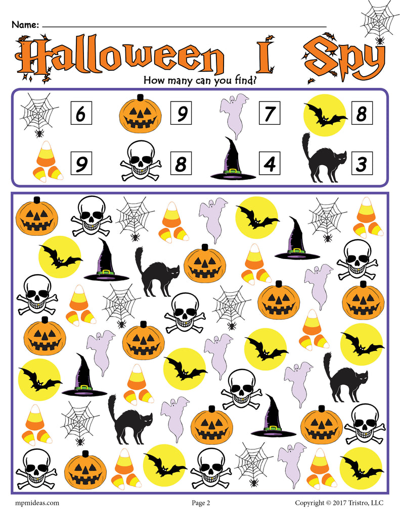 Free Halloween Worksheets Pdf