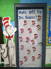 Hats Off To Dr. Seuss! - Read Across America Classroom Door Decoration ...