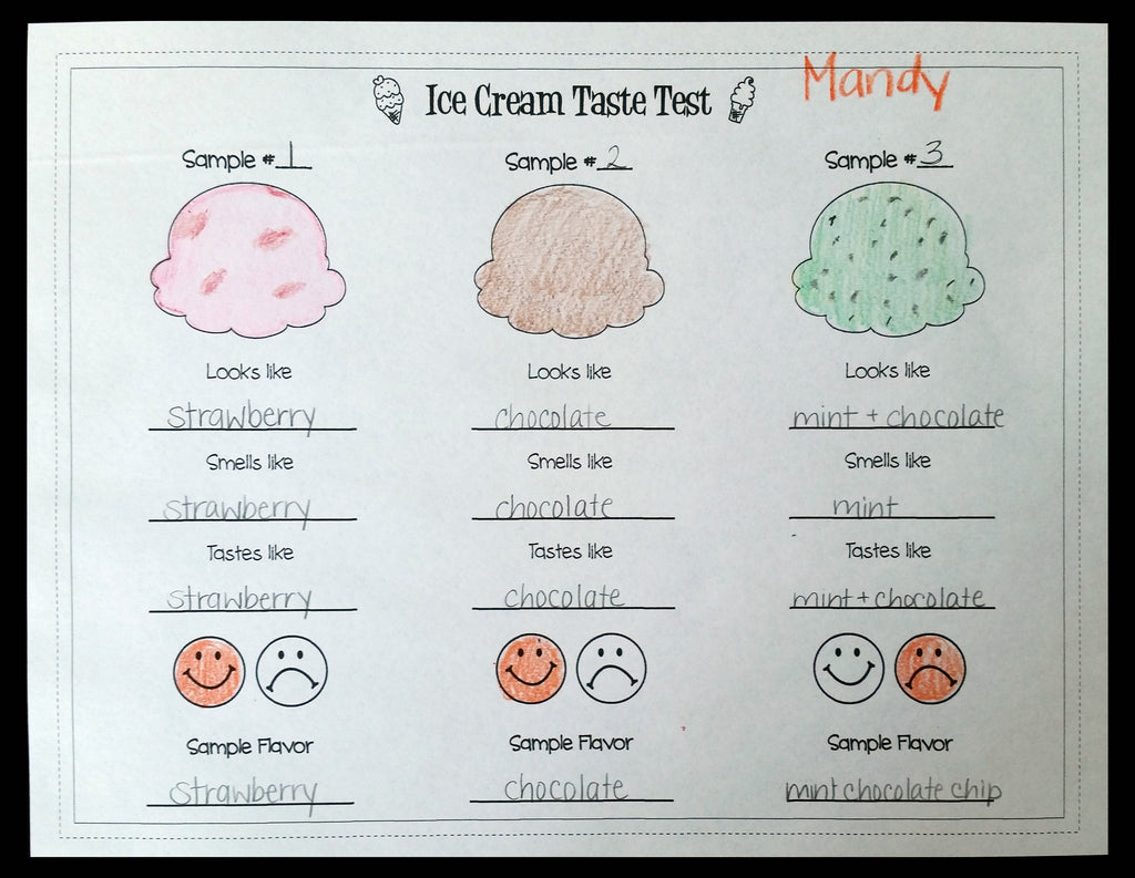 Ice Cream Tasting Party Activity