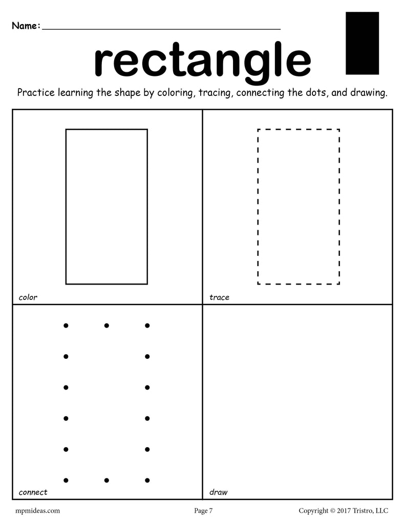a rectangle shape