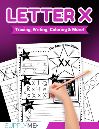 free preschool letter x worksheets and printables ages 3 4 years old supplyme