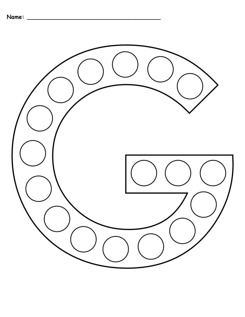 letter g do a dot printables uppercase lowercase