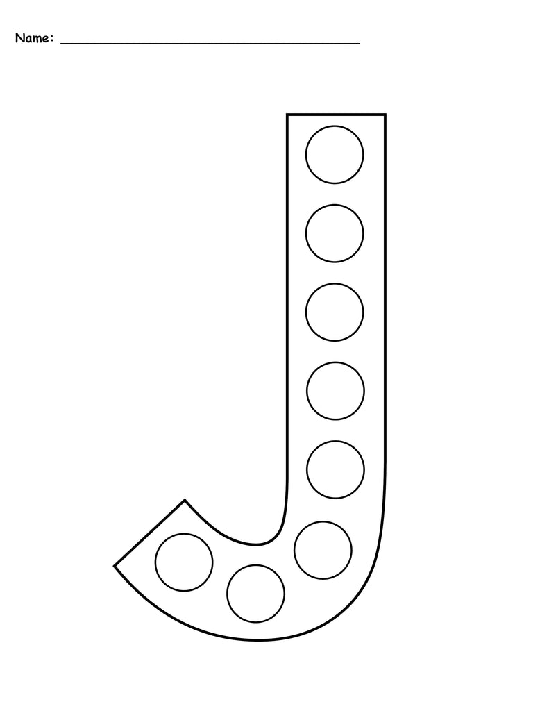 letter j do a dot printables uppercase lowercase
