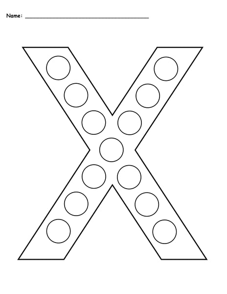 Letter X Do-A-Dot Printables - Uppercase & Lowercase! – SupplyMe
