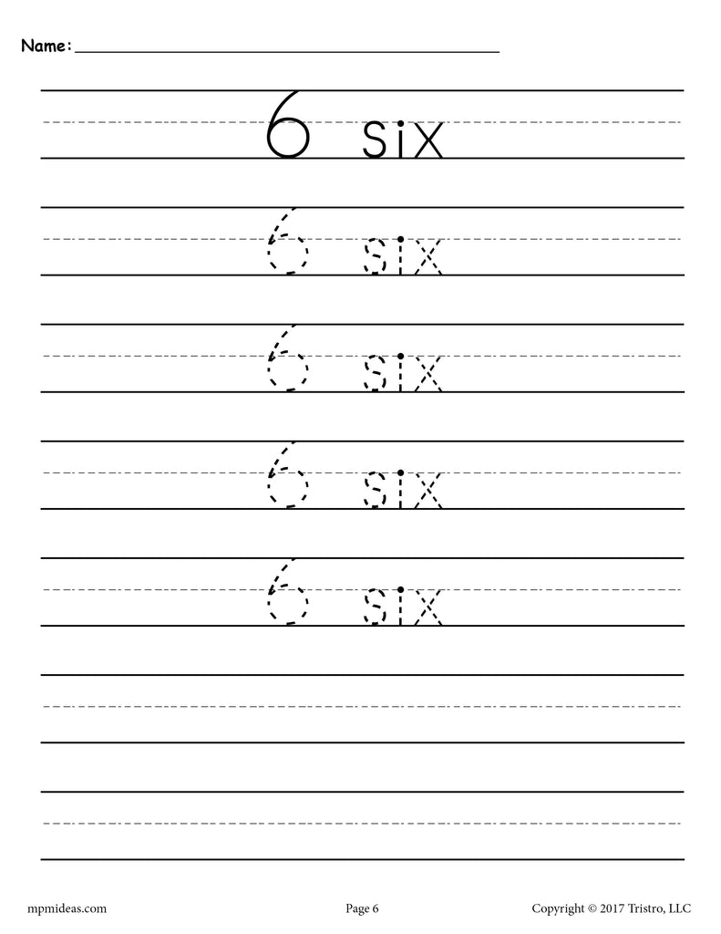 number-6-tracing-worksheet-number-six-handwriting-worksheet-supplyme