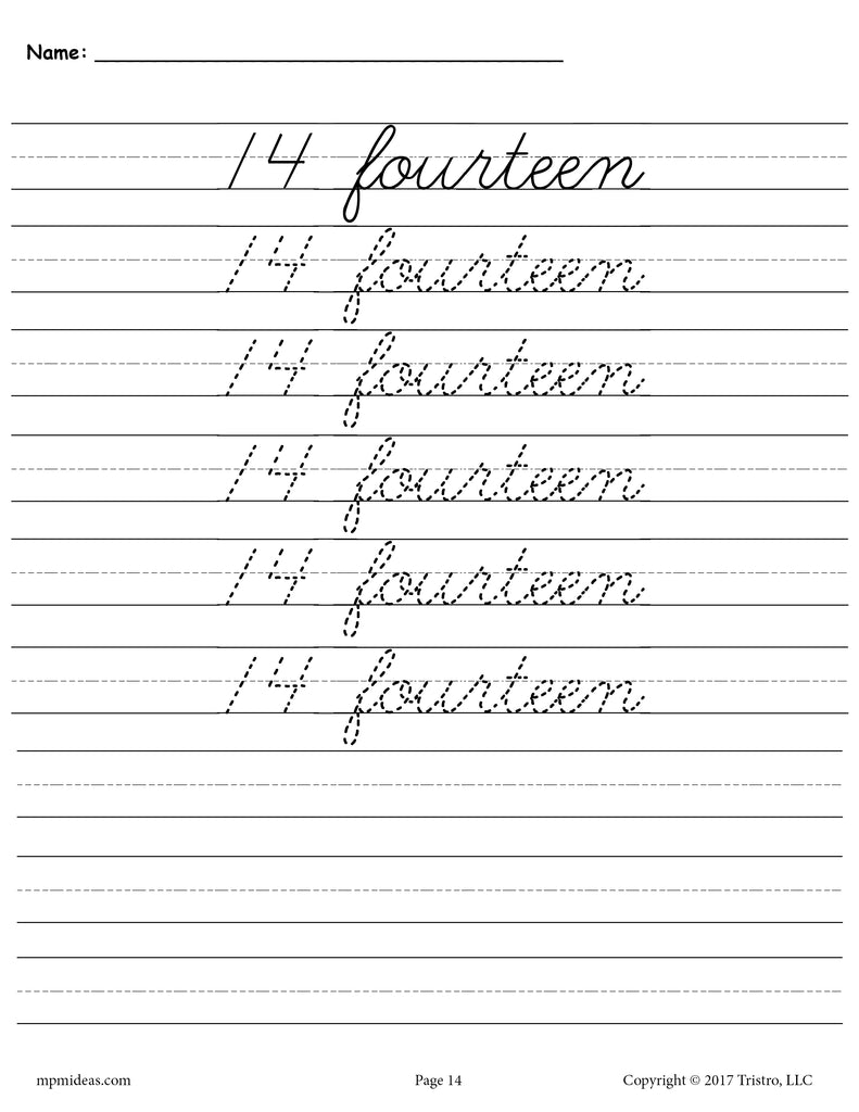 printable-number-fourteen-cursive-handwriting-and-tracing-worksheet-supplyme