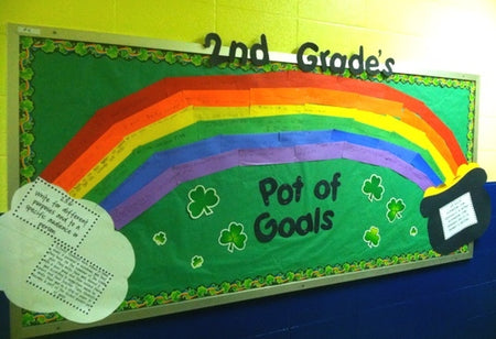 Beauty Of The Rainbow St Patrick S Day Bulletin Board Idea Supplyme