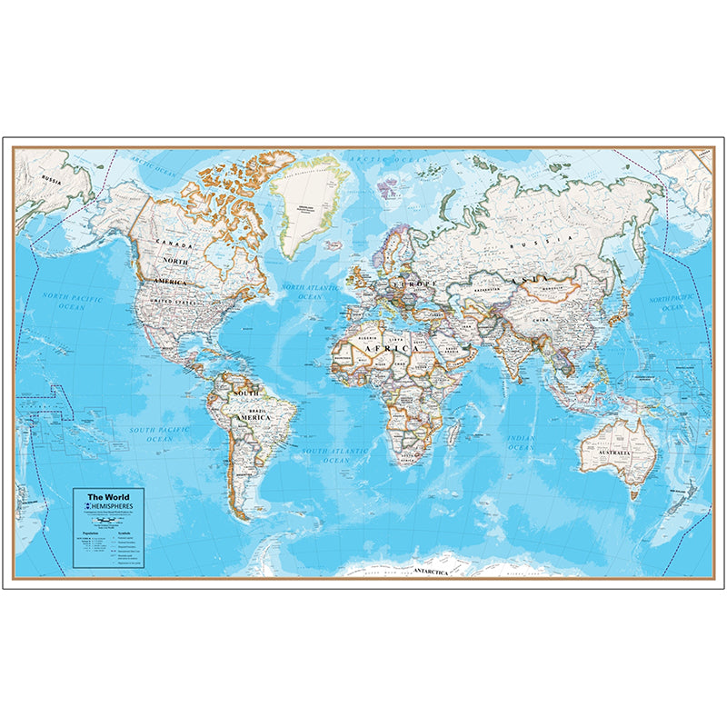 Round World Products Contemporary Series World Map | RWPHM08 – SupplyMe