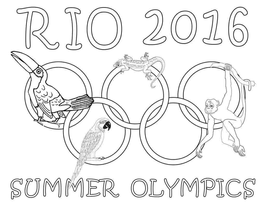 Rio 2016 Summer Olympics Coloring Page
