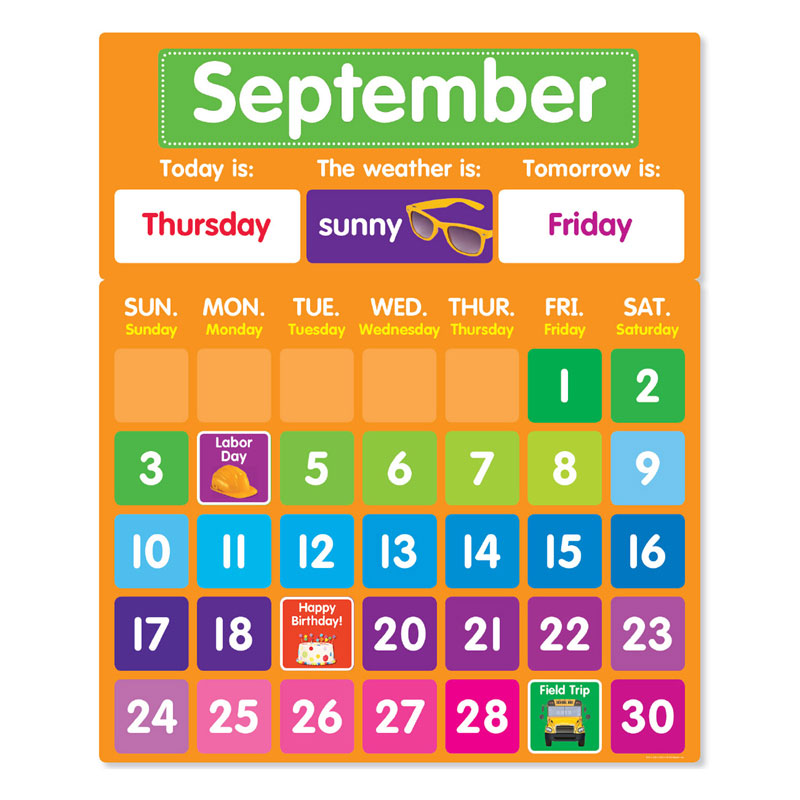 Scholastic Color Your Classroom: Calendar Bulletin Board Set SC