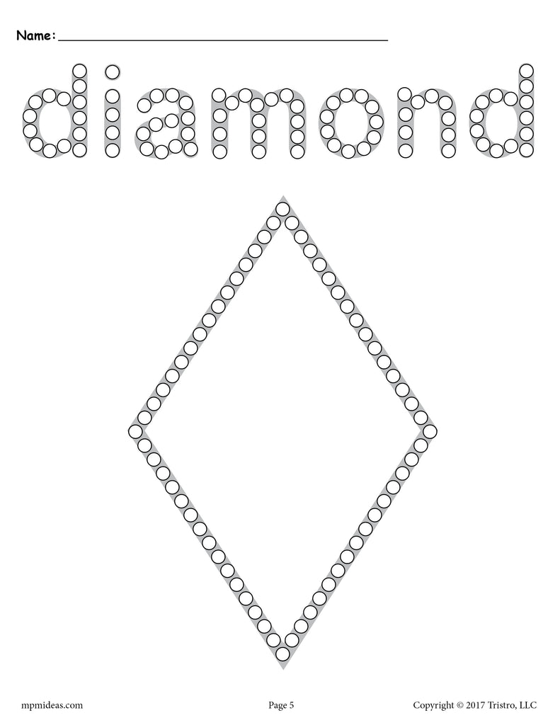 diamond-q-tip-painting-printable-diamond-worksheet-coloring-page