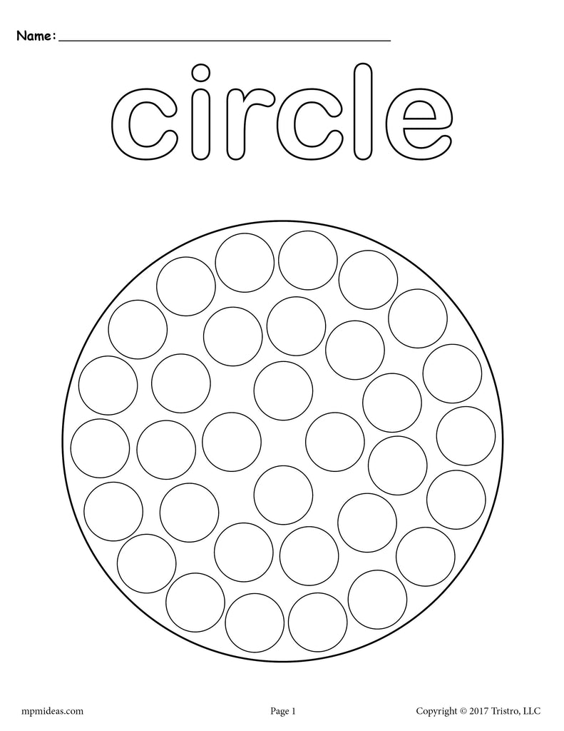 Download Circle Do-A-Dot Printable - Circle Coloring Page - SupplyMe