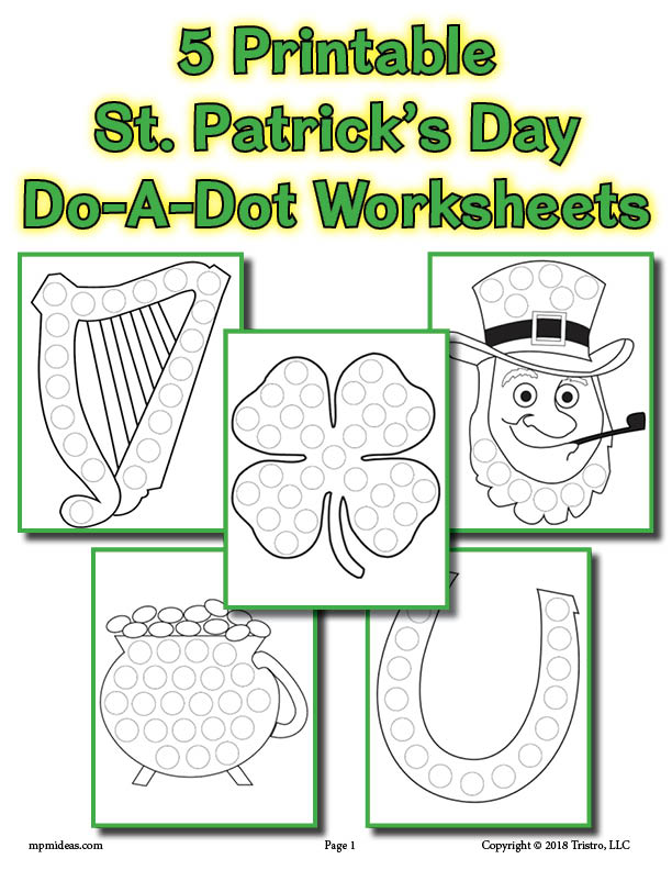 5 St. Patrick's Day DoADot Printables! SupplyMe