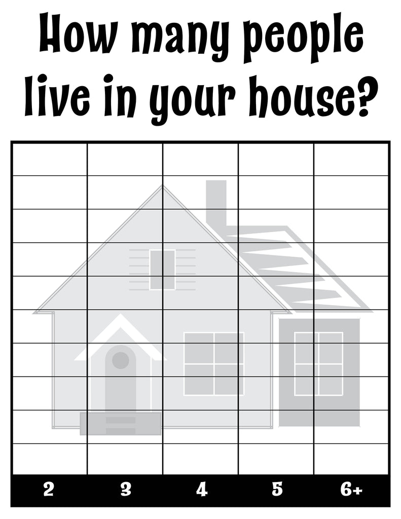 How Many People Live In Your House? All About Me Classroom Tally Chart