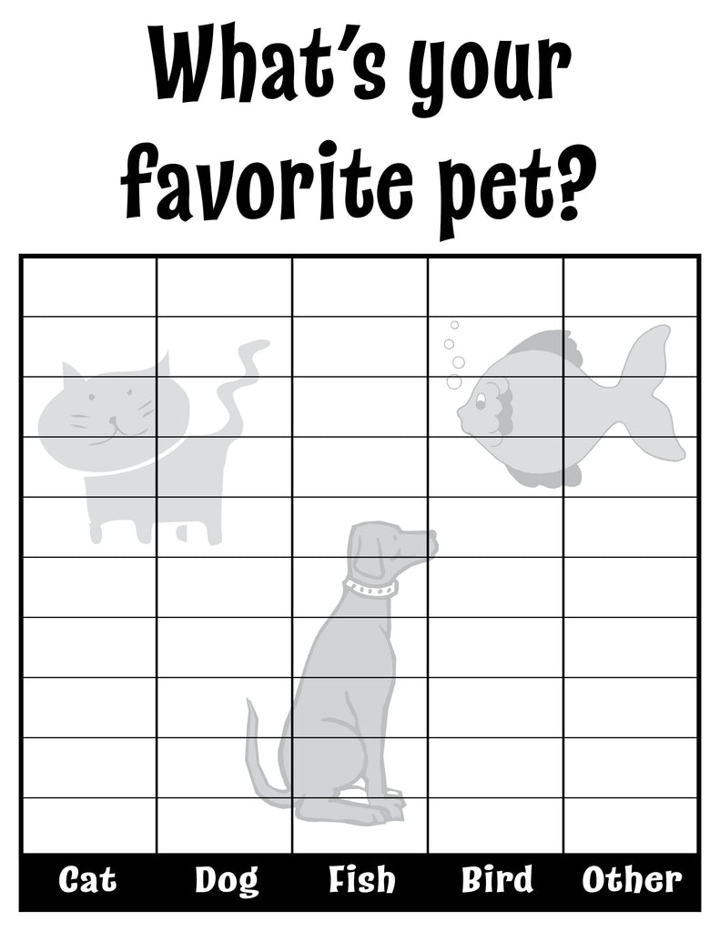 What's Your Favorite Pet? All About Me Classroom Tally Chart