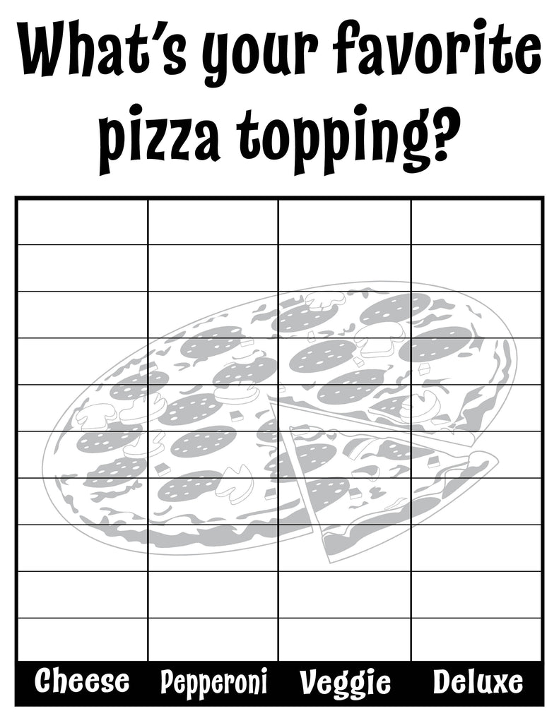 What's Your Favorite Pizza Topping? All About Me Classroom Tally Chart