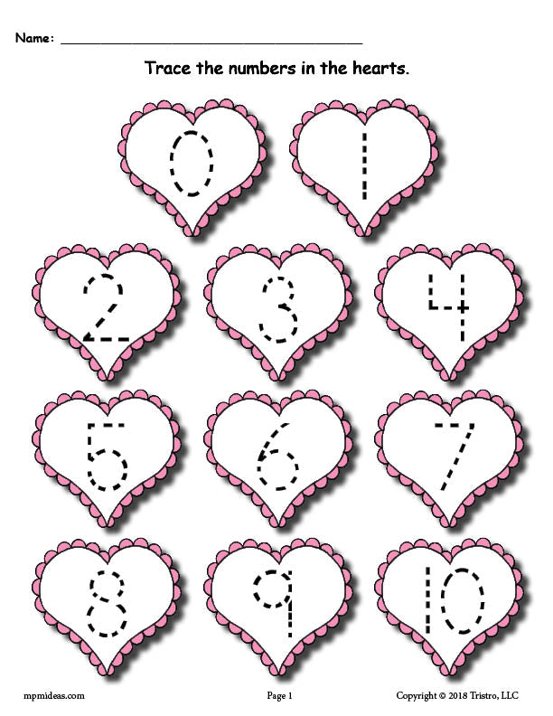 Valentine Free Printable Worksheets