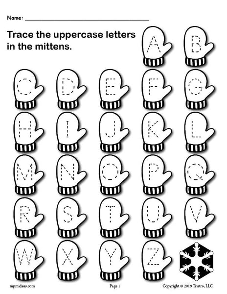 printable-winter-themed-uppercase-and-lowercase-alphabet-letter-tracin