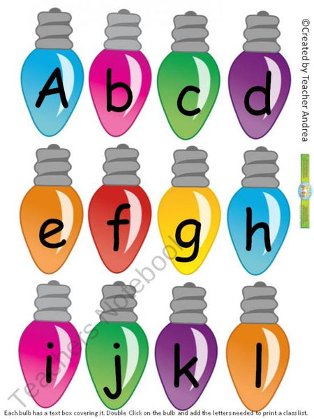 Alphabet Christmas Lights SupplyMe