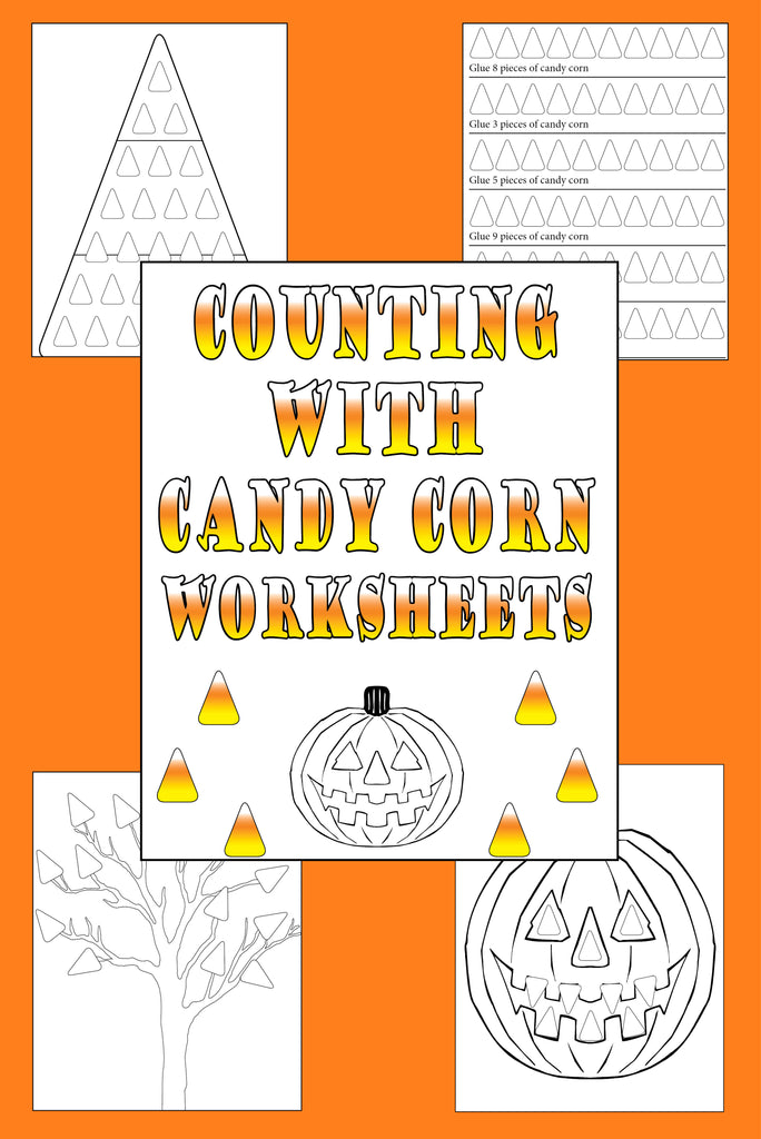 4 FREE Printable Counting With Candy Corn Worksheets!